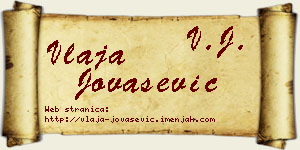 Vlaja Jovašević vizit kartica